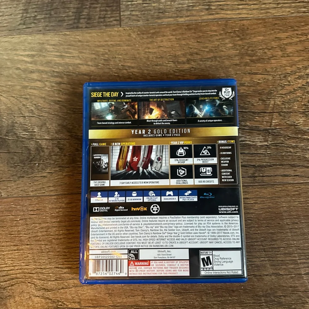 Ubisoft Tom Clancy's Rainbow Six Siege PS4 Video Game
